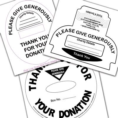 charity box labels|ECL Plastics .